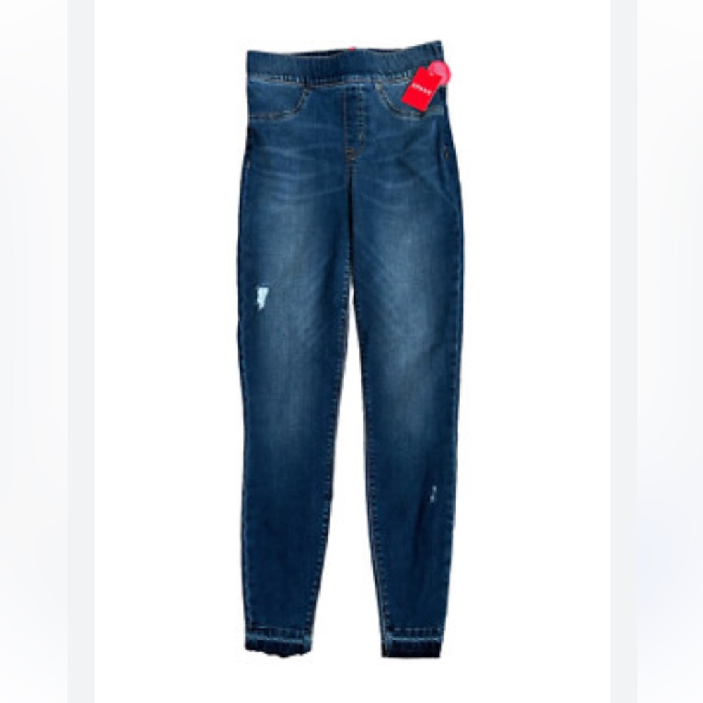 Spanx Women's Blue pull on skinny Jeans size S P new